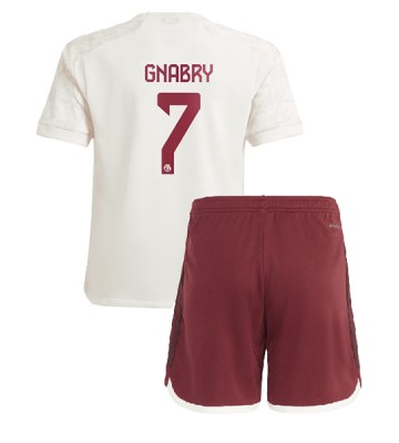 Maillot de foot Bayern Munich Serge Gnabry #7 Troisième enfant 2023-24 Manches Courte (+ pantalon court)